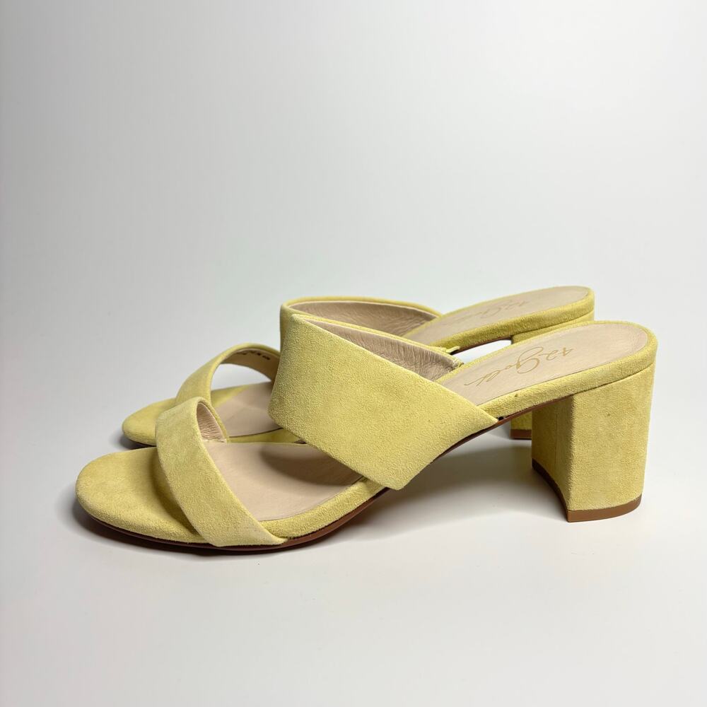 42 GOLD Liya Suede Heeled Sandals in Pistachio